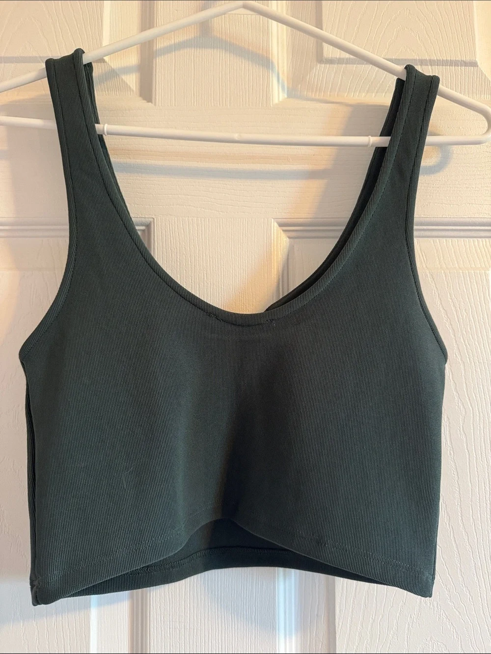 Zara Ribbed Crop Tan - Picture 3 of 5